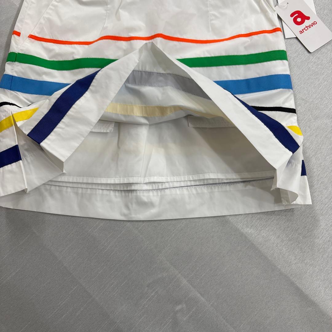 38 ARCHIVIO リボンボーダースカート