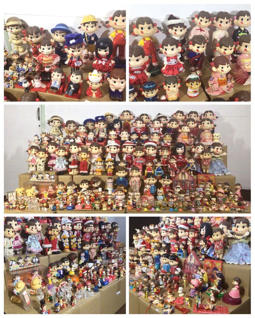 引退コレクション♪不二家 FUJIYA ペコちゃん人形 グッズ 総数200点以上