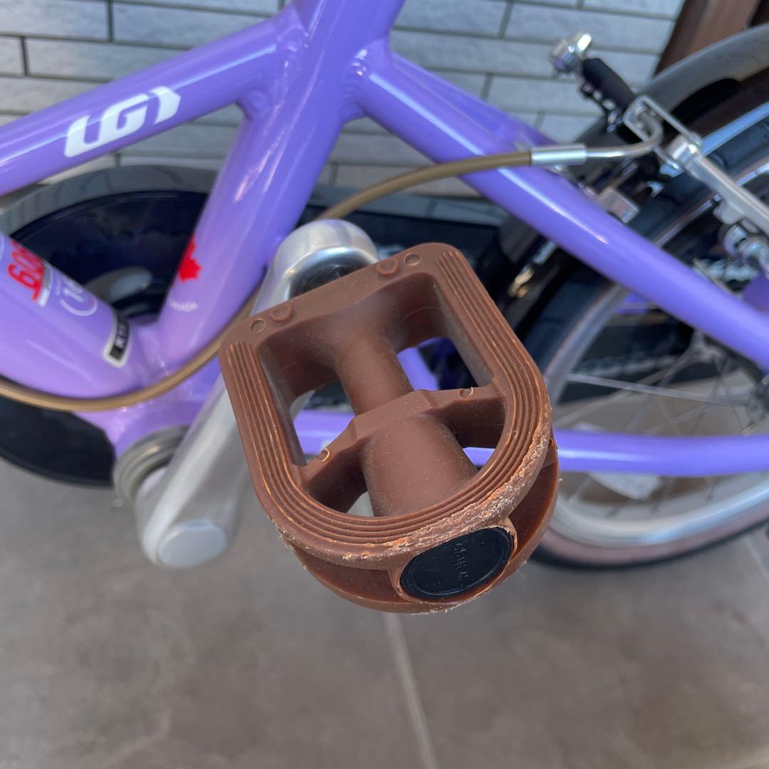 ルイガノ　k16プラス パープル　ラベンダー　自転車　16インチ　補助輪