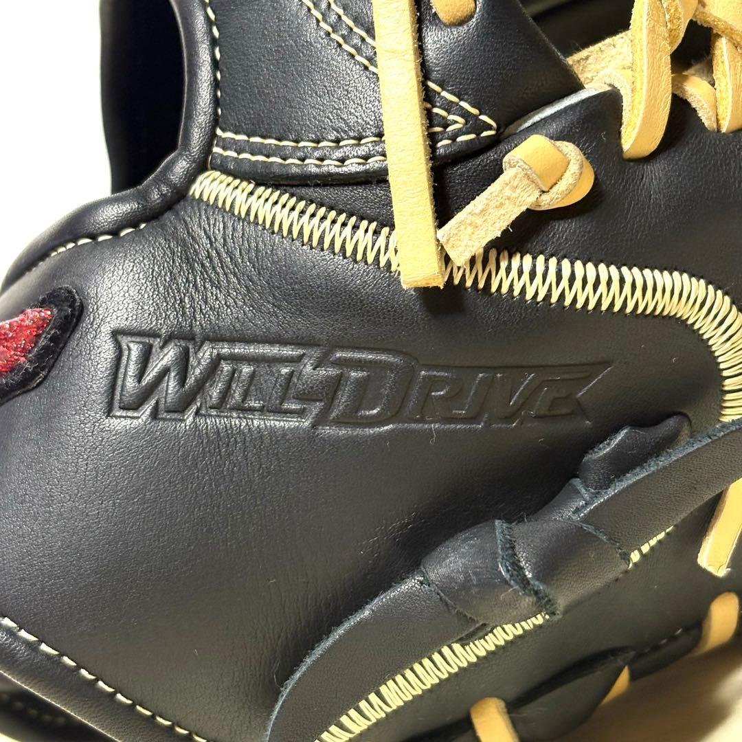 【美品】MIZUNO WILLDRIVE RED U-Plus 軟式 グローブ