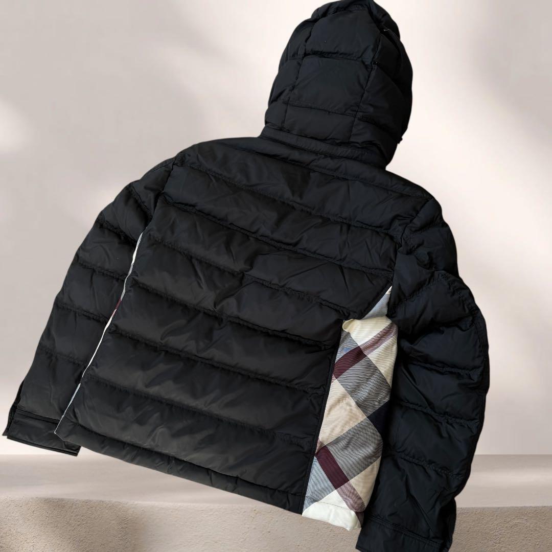 ブラックレーベル　ダウン　ジャケット　黒　S〜M相当　美品　バーバリー