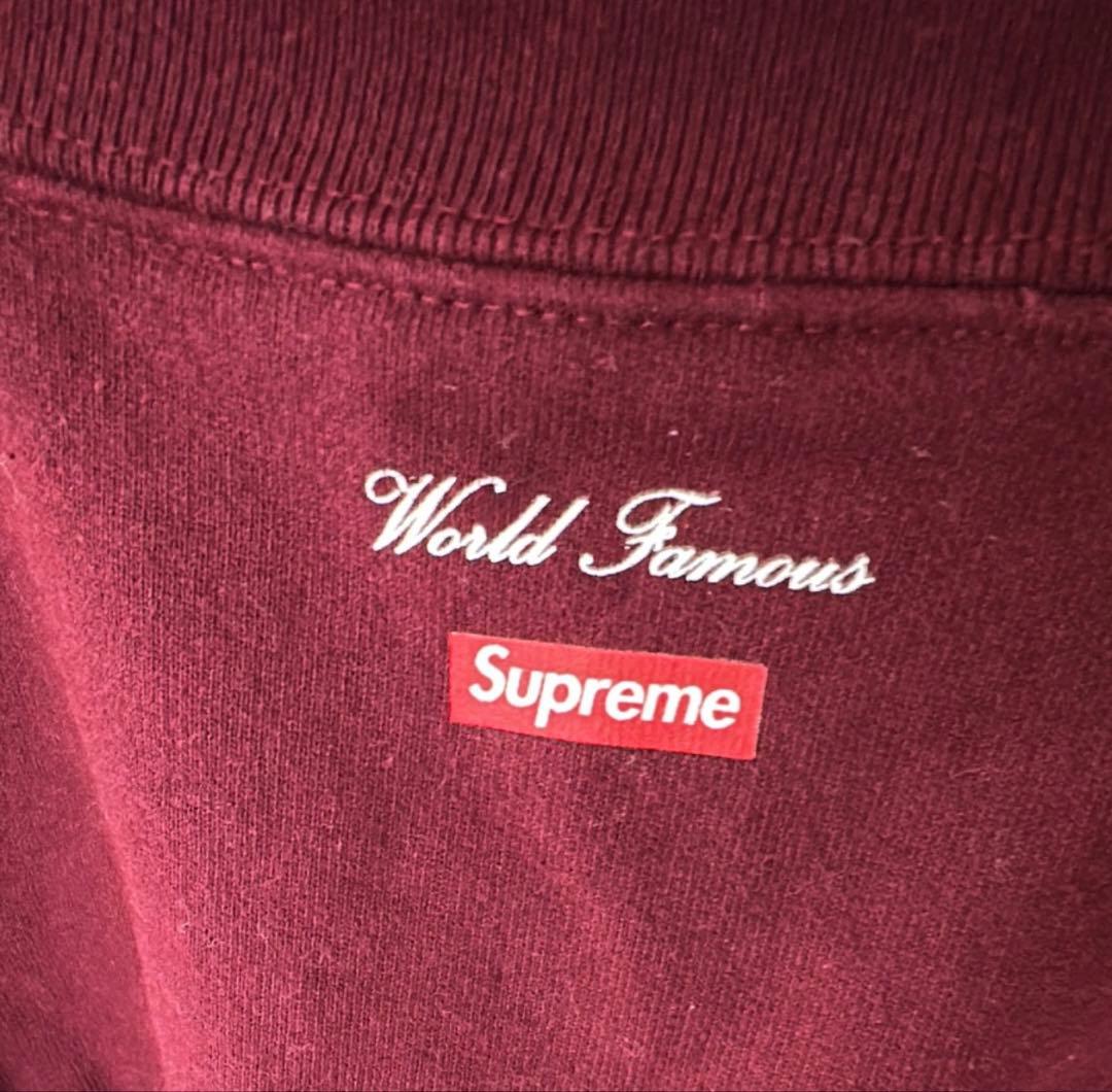 Supreme Aerial Crewneck Burgundy スウェット M