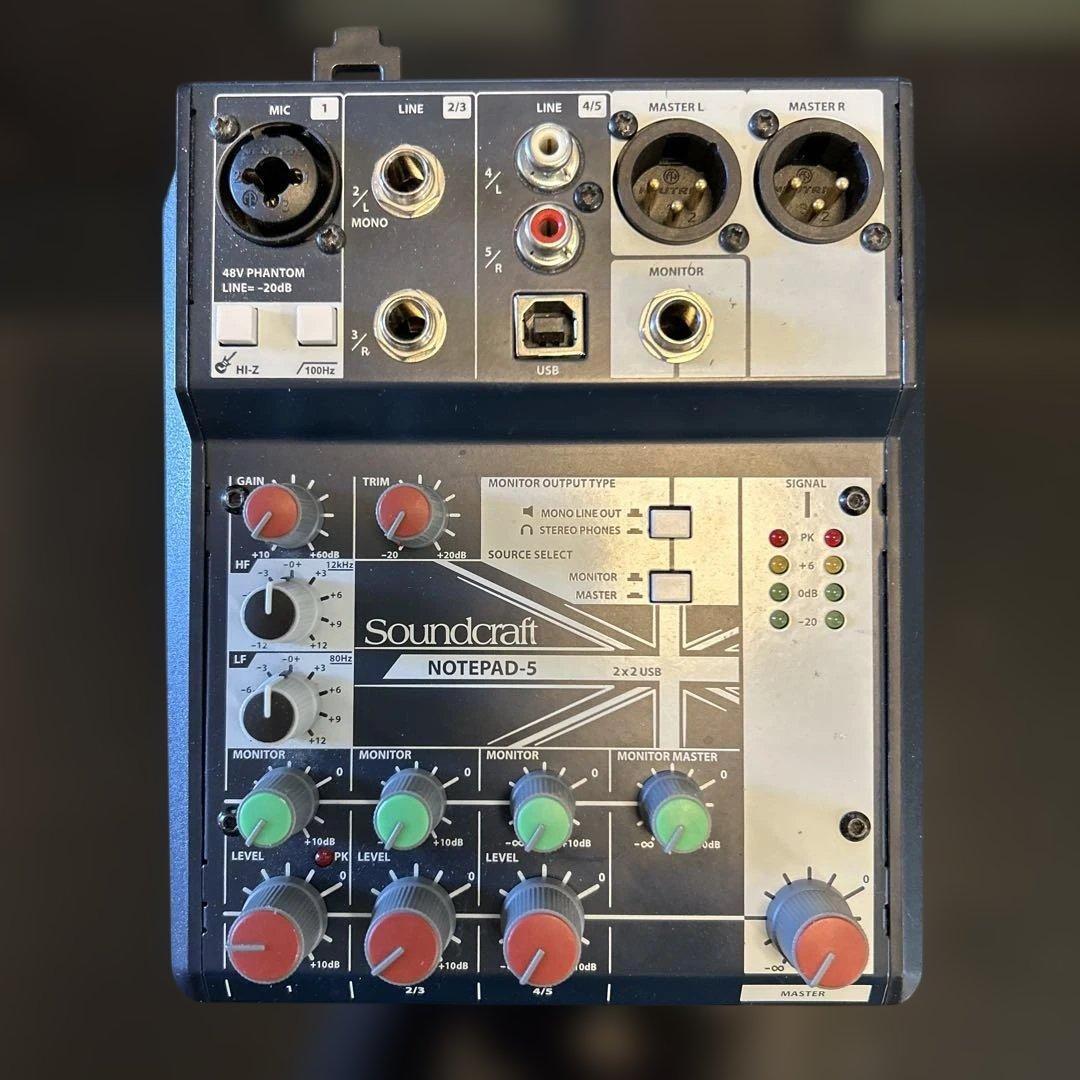 Soundcraft Notepad-5 USBミキサー