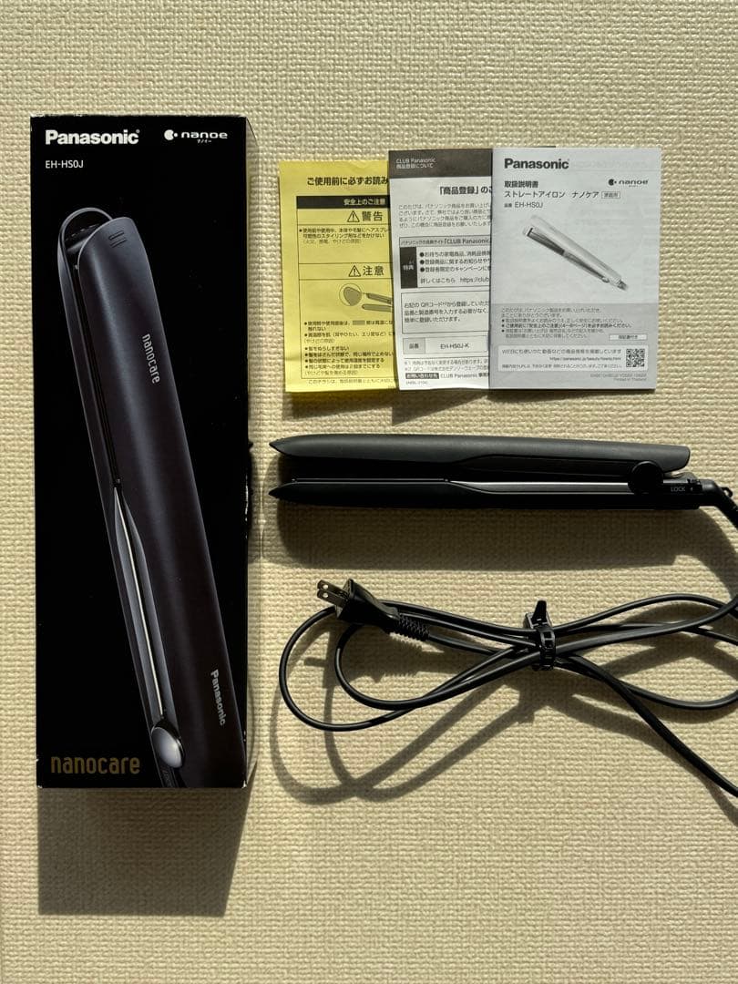 Panasonic ストレートアイロン　ナノケア EH-HS0J