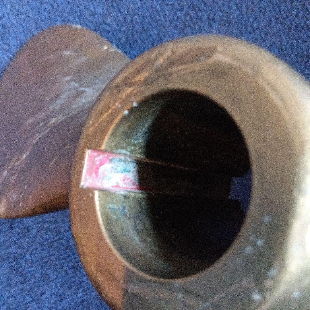 真鍮製プロペラ 約2.8ｋｇ　ボート　ヴィンテージ　置物　ディスプレイ