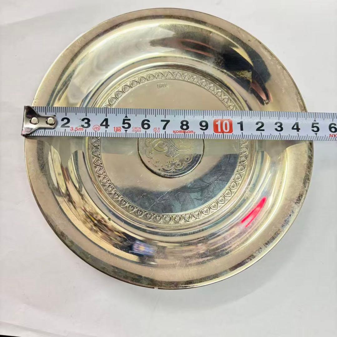 アンティーク オスマン帝国 銀貨  銀皿 銀プレート 総重量約101g