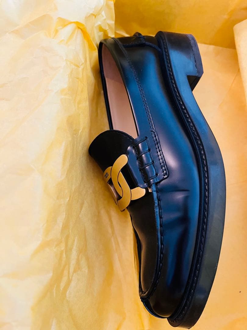 【美品】TOD'S トッズケイトローファーブラック サイズ37