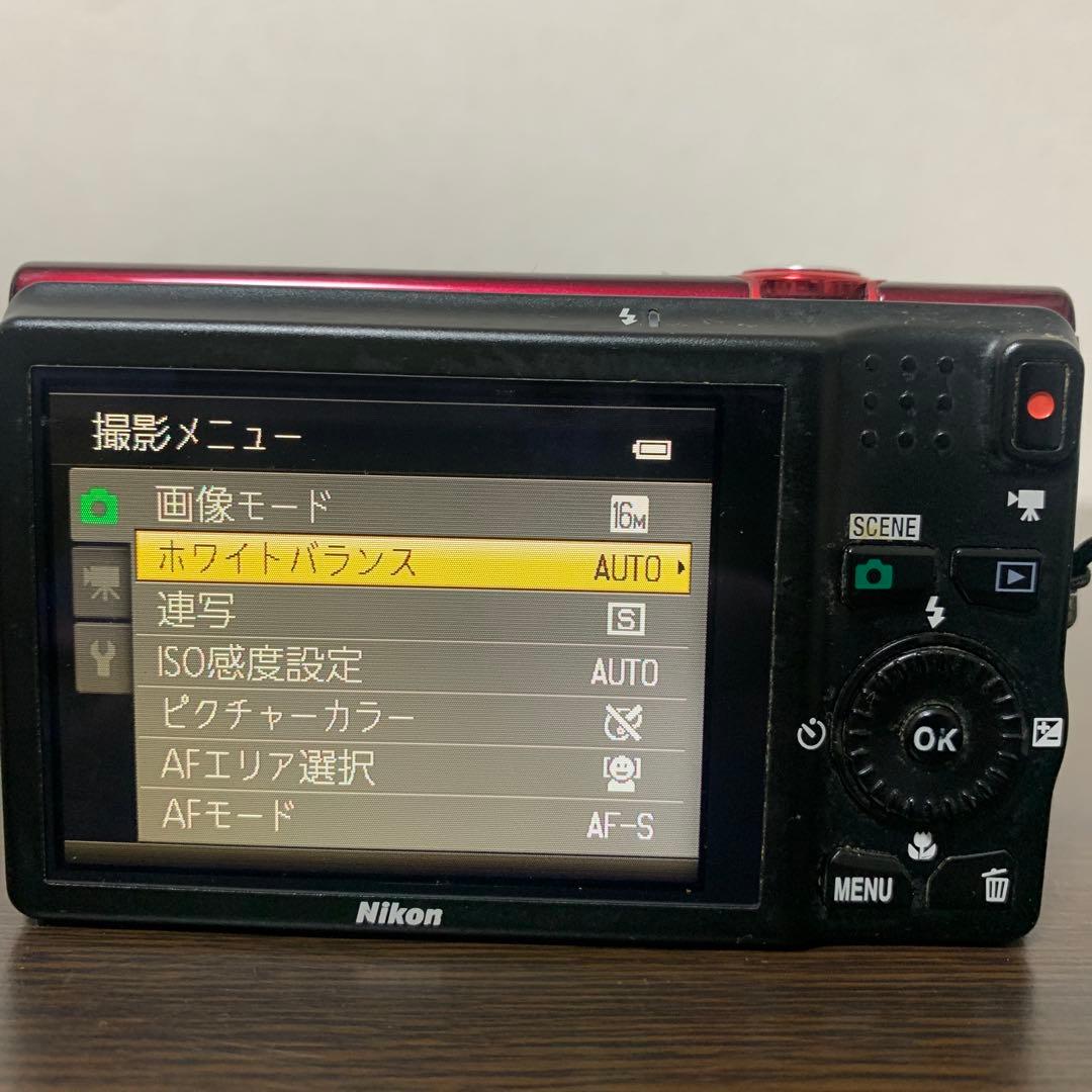 Nikon COOLPIX S6200 レッド 動作確認済