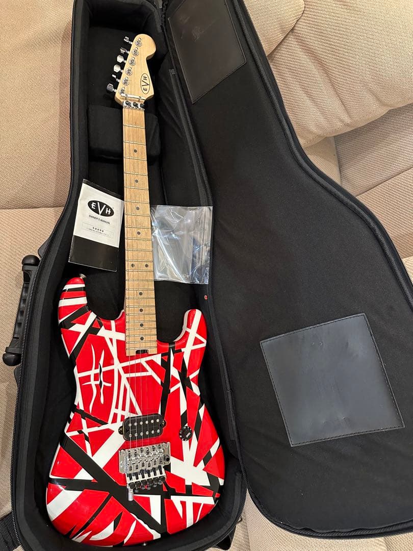 依頼者専用EVH Striped Red with Black Stripe