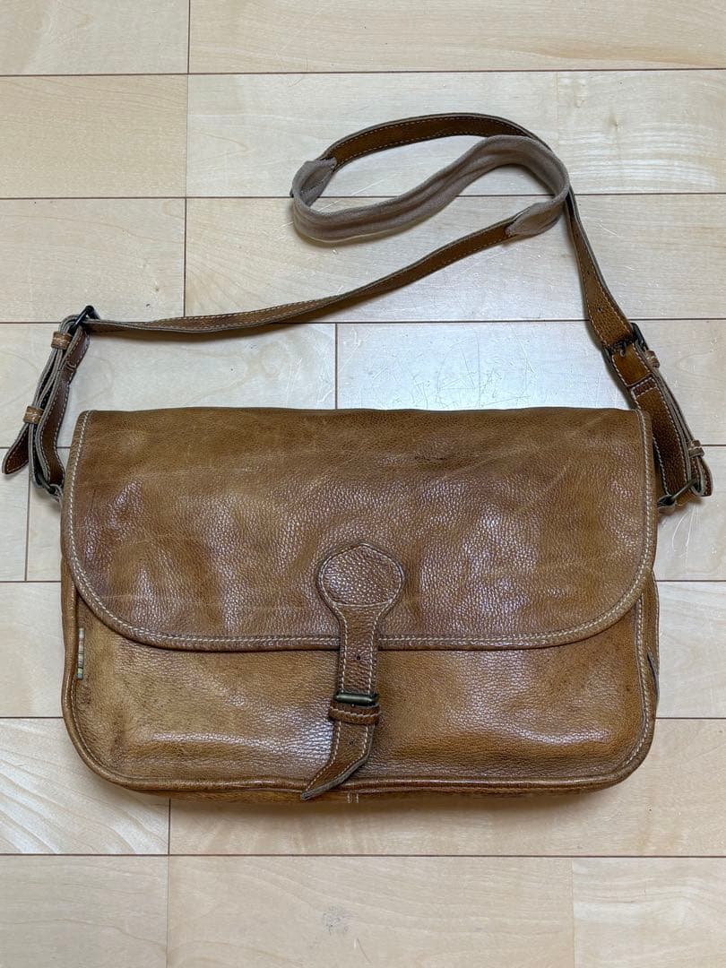 ◆Vntage◆Paul Smith◆メッセンジャーバッグ◆うす茶◆本革