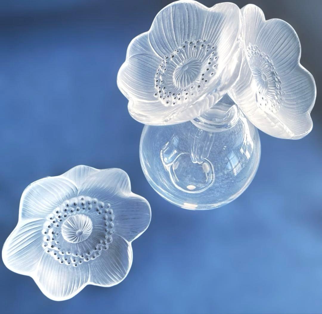 美品❗️ラリック　アネモネ香水ボトルとペーパーウェイト　ヴィンテージ　レア品