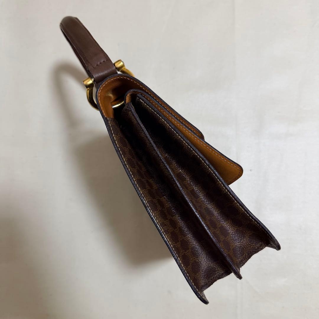 CELINE オールドセリーヌ ダブルフラップ マカダム柄 ヴィンテージF/10