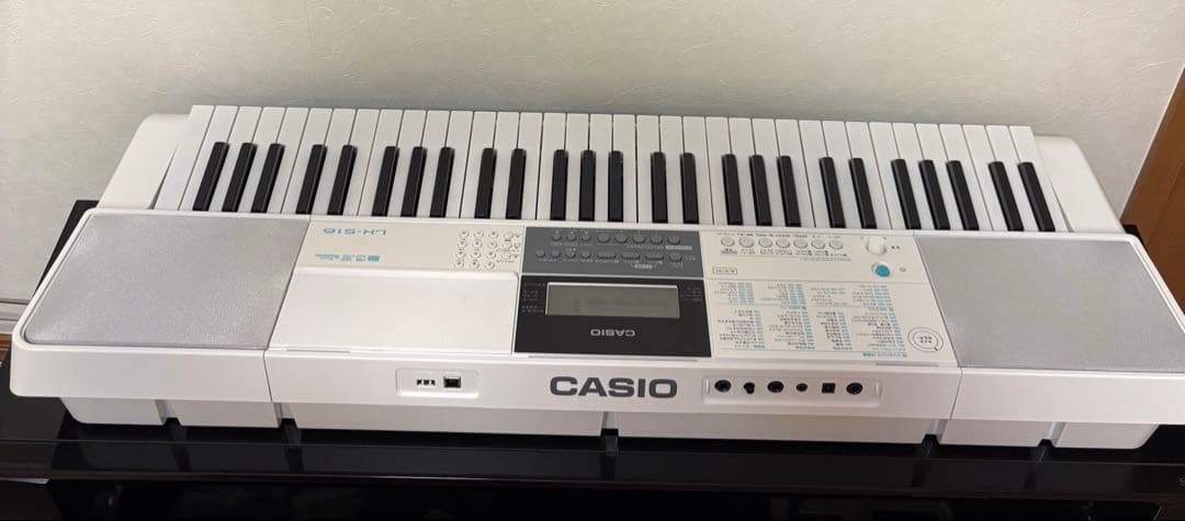 【極美品】カシオ CASIO 光ナビゲーション キーボード LK-516 楽譜付