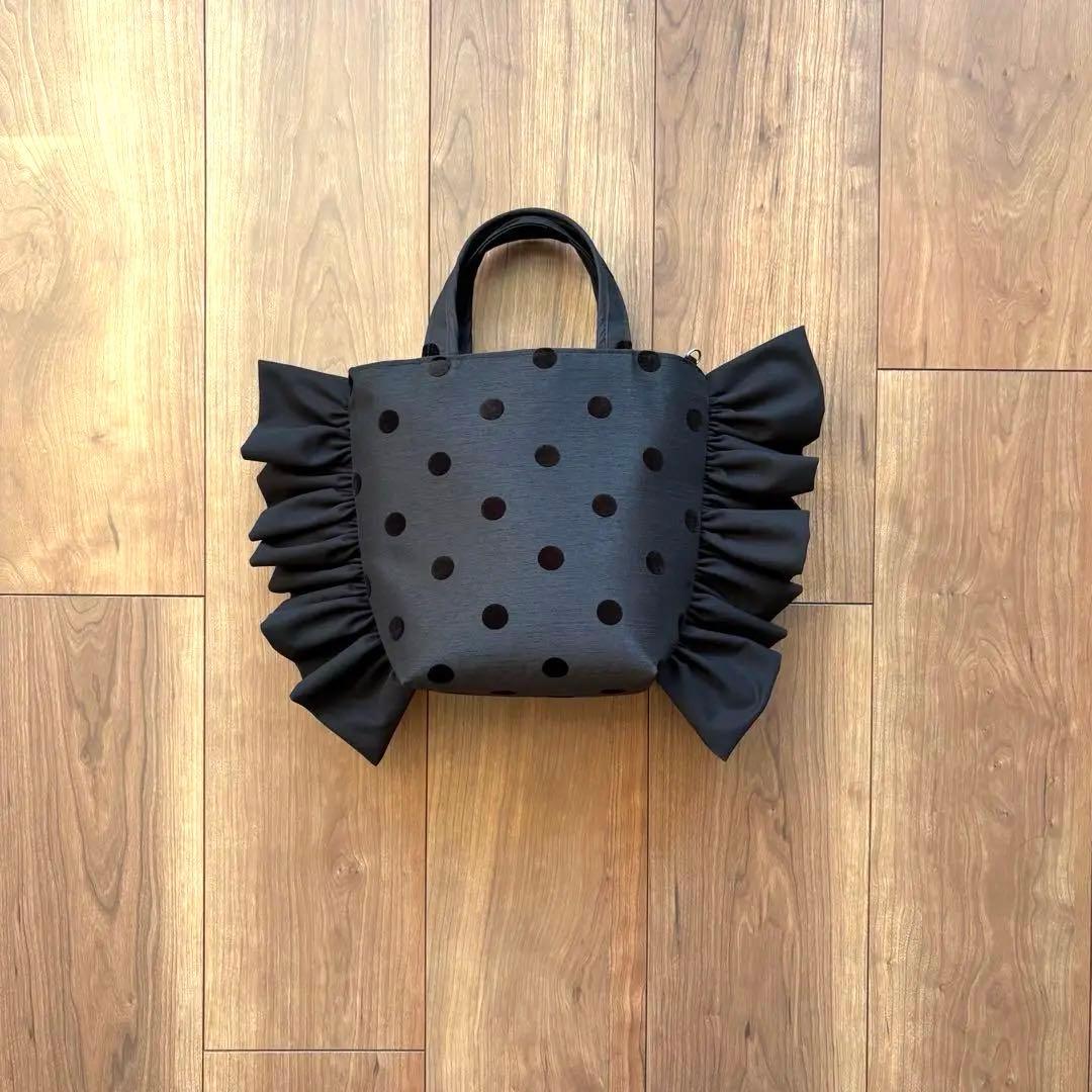 ハンドメイド ♡ フリルバッグ フリフリトート フリルショルダー