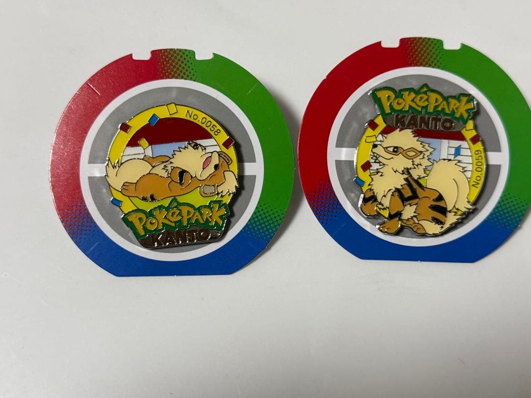 ポケパークカントー限定 ガーディ　ウィンディ ピンバッジ