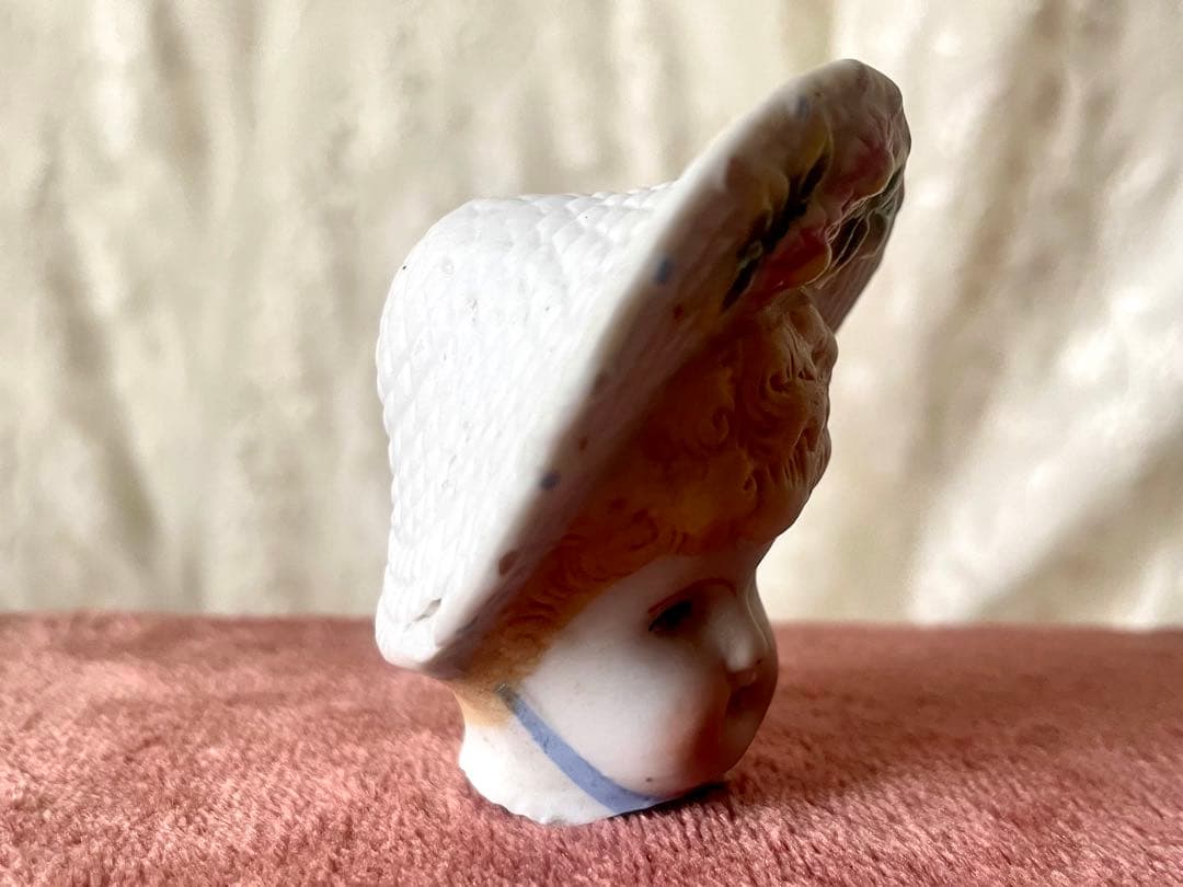 19世紀ビスクドールヘッド①フランスアンティーク　ドイツアンティーク　陶器人形