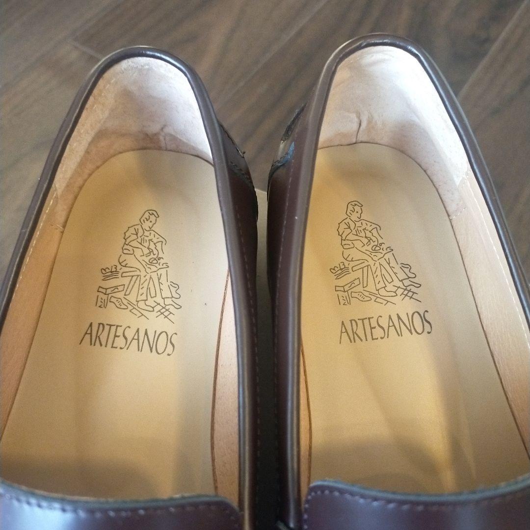 ARTESANOS ブラウンビットローファー 37