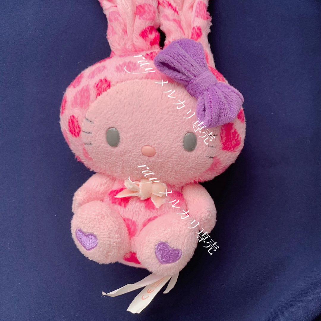 サンリオ　キティ　ロングラビミミドール　レトロ　当時物　ピンク　ハート　ワイヤー