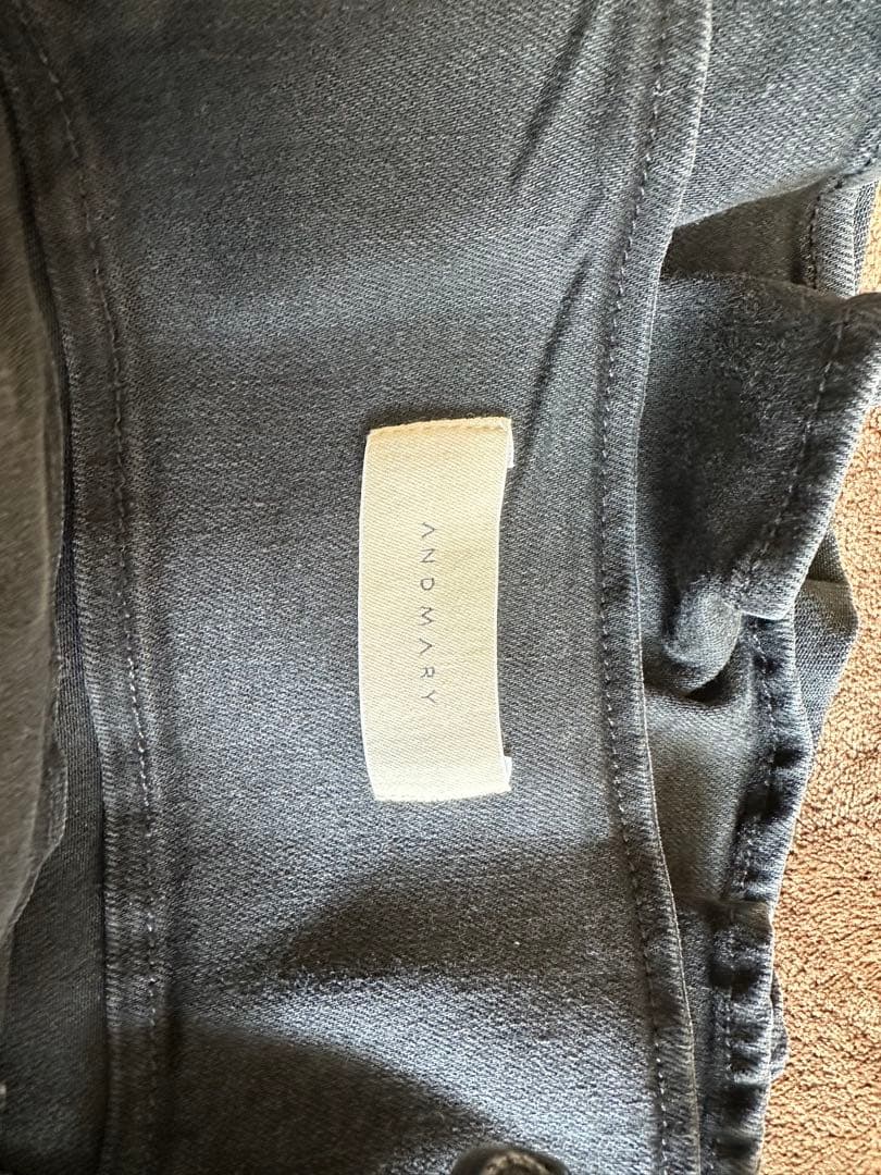 andmary Bonnie denim mini dress 新品