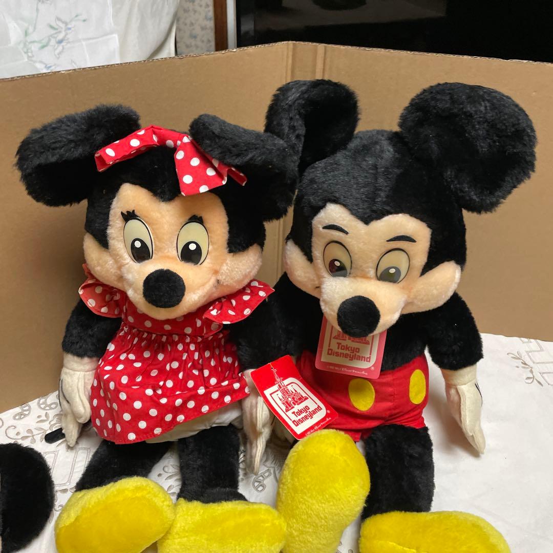 期間限定ご奉仕品　ミッキー&ミニぬいぐるみ4体　アニバーサリークッション2個