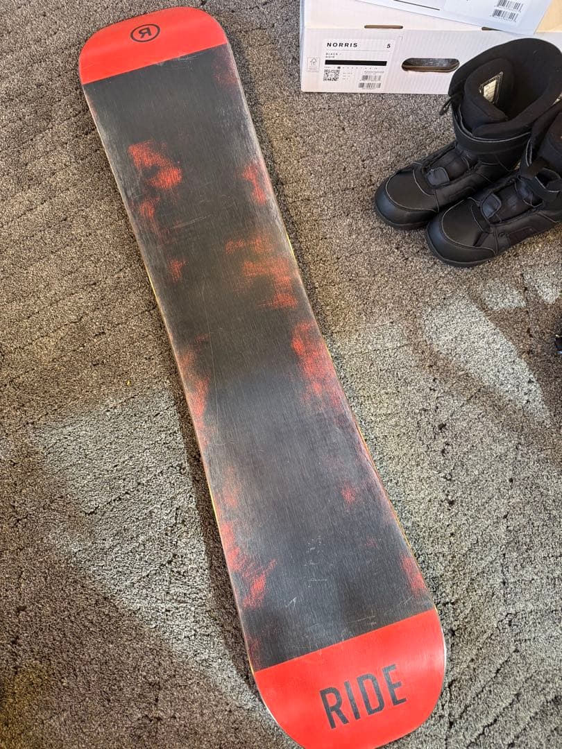 RIDE 130cm 3点スノーボードセット　 ケース付き