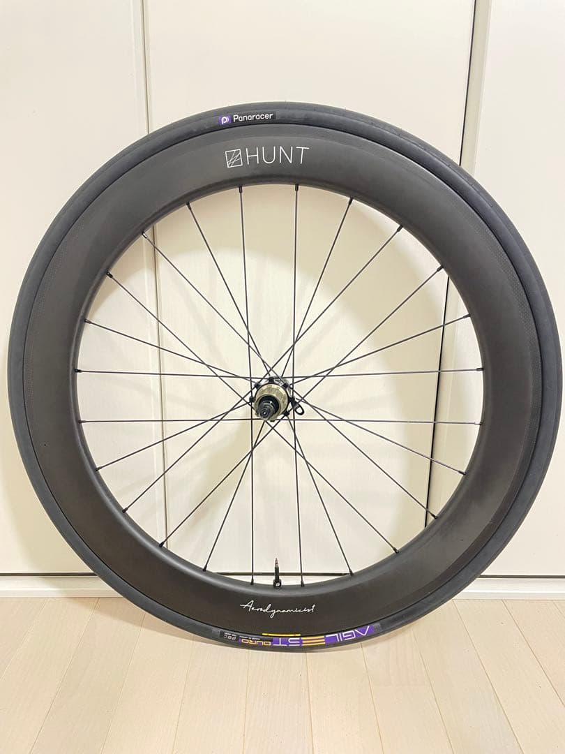 HUNT 62 カーボン Aerodynamicist ホイールセット　タイヤ付
