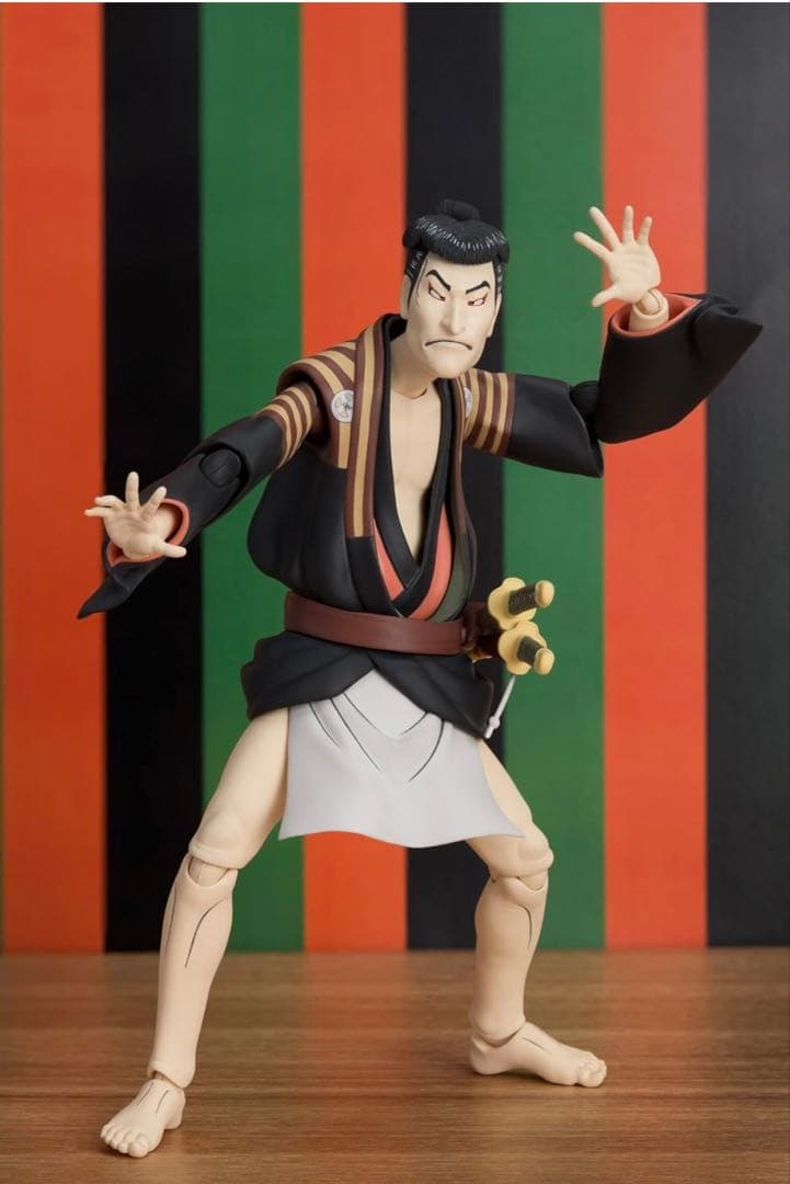 figma 写楽作 三代目大谷鬼次の奴江戸兵衛 塗装済み 完成品可動フィギュア