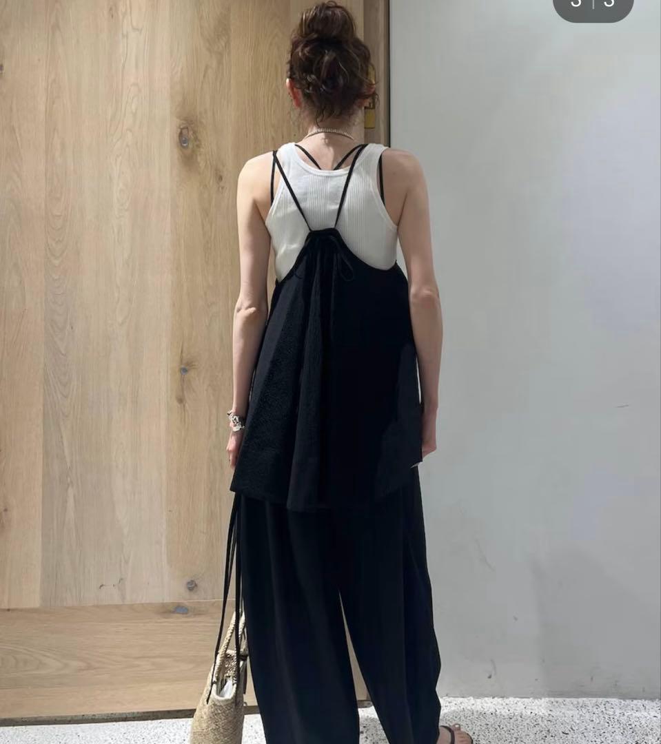 【新品】Curensology(カレンソロジー)/サッカーフレアキャミソール