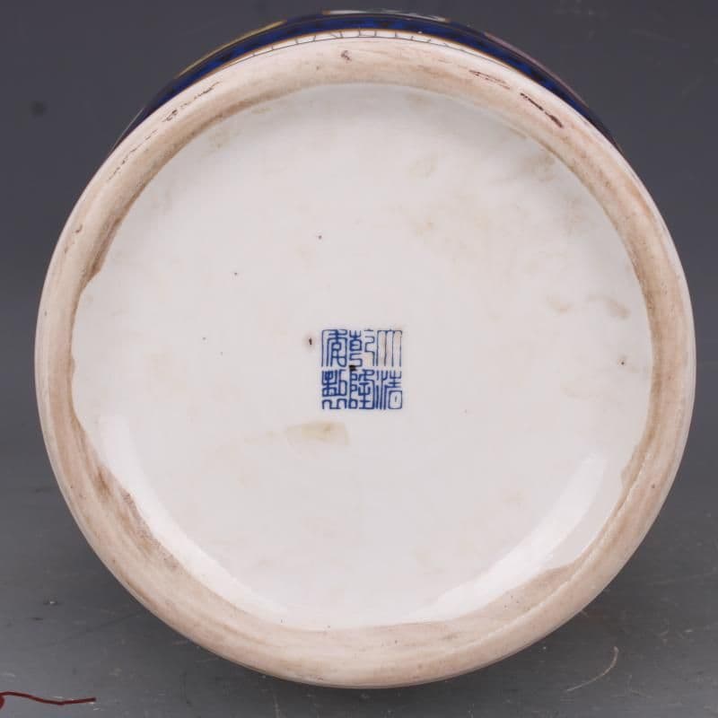 清乾隆蒔金琺瑯彩花鳥磁器王瓶 景徳鎮 陶磁器 装飾品 工芸品 美術品 置物