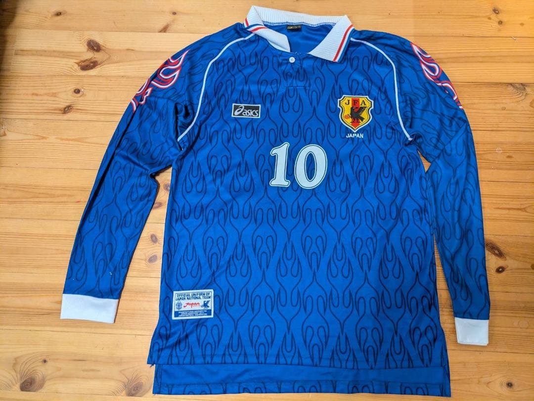 超希少1998年フランスW杯 日本代表 正規ユニフォーム 長袖 NAKAMURA