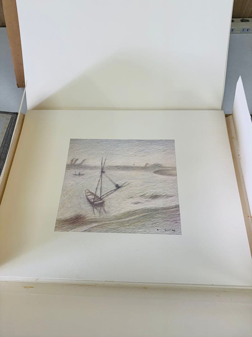 希少 レア 昭和レトロ 牛島憲之素描集 求龍堂 限定300部 置物 引き出物