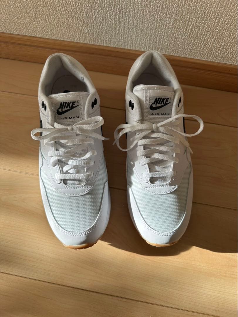 たーNike Air Max 1 ホワイト/ブラック US 9 ２７センチ