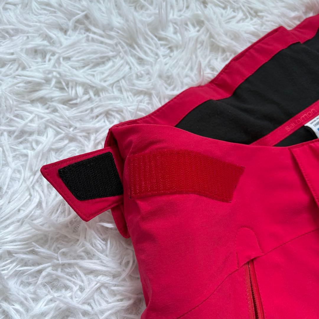 salomon サロモン レディース スキースノボパンツ レッド Lサイズ