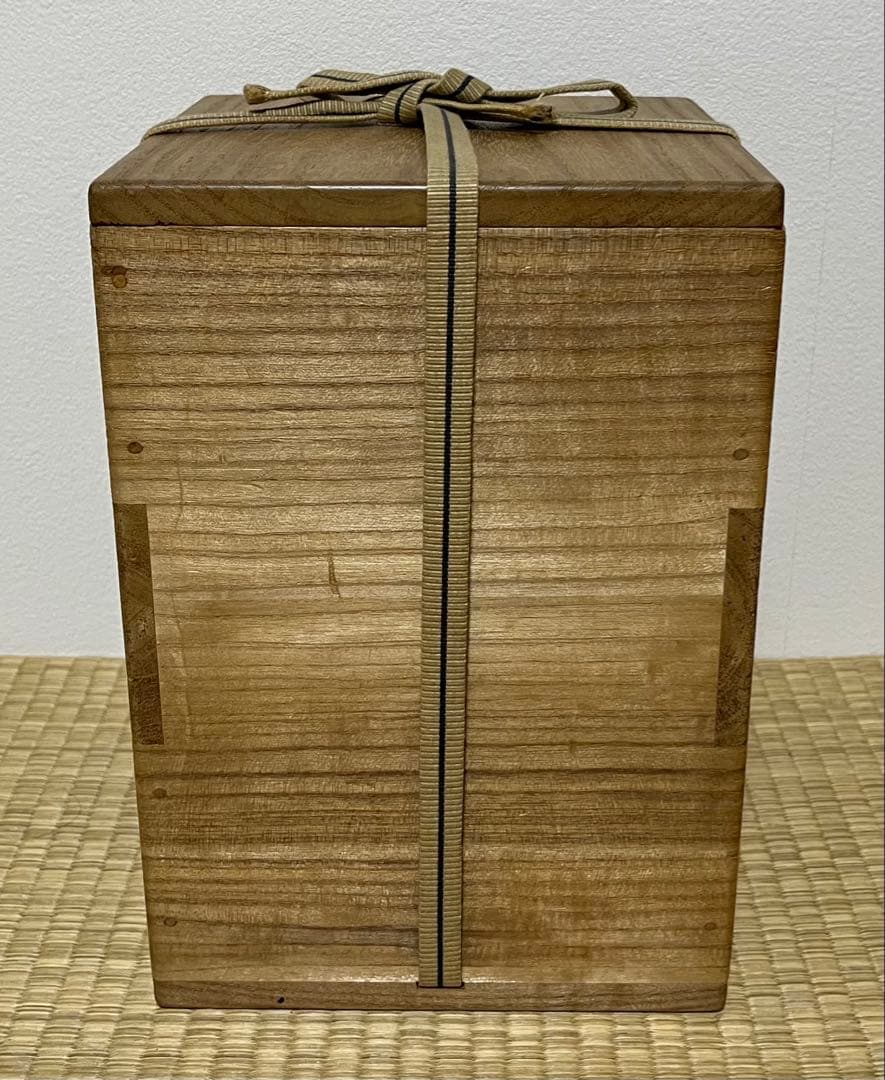 【江戸前期】糸目姥口筒釜　幕府御用釜師　大西五郎左衛門作