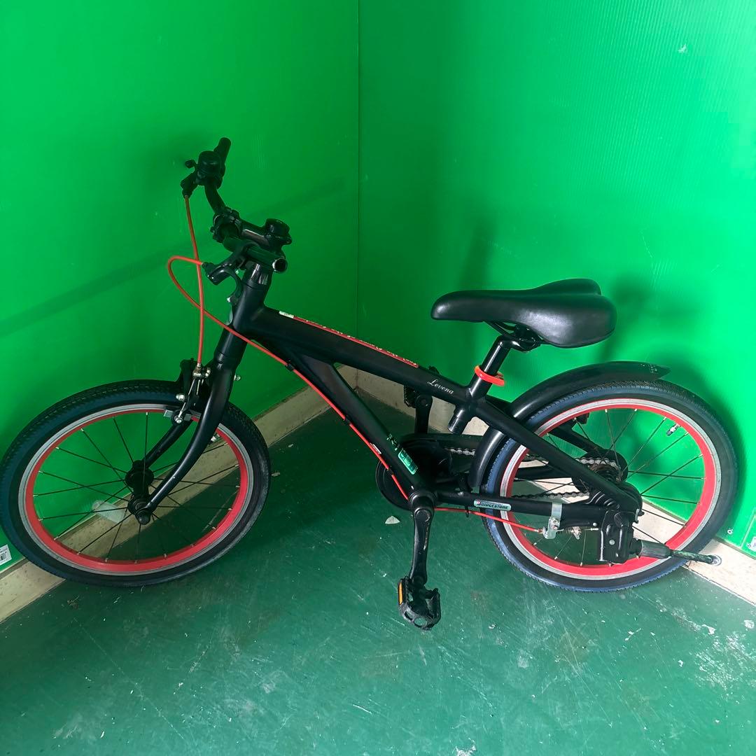 Levena 子供用自転車 18インチ ブラック/レッド