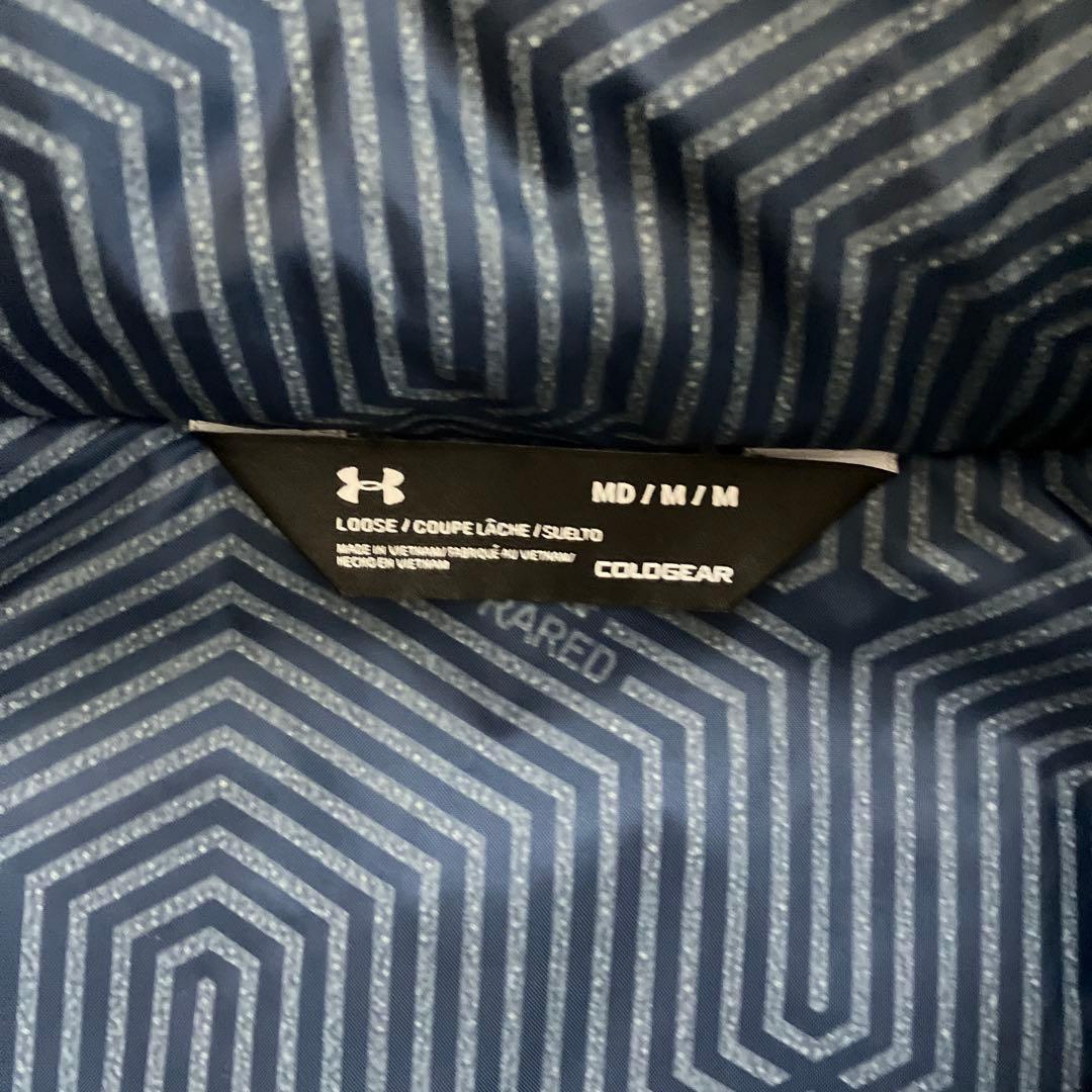 アンダーアーマー ロングコート Mコールドギア 防寒 ネイビー