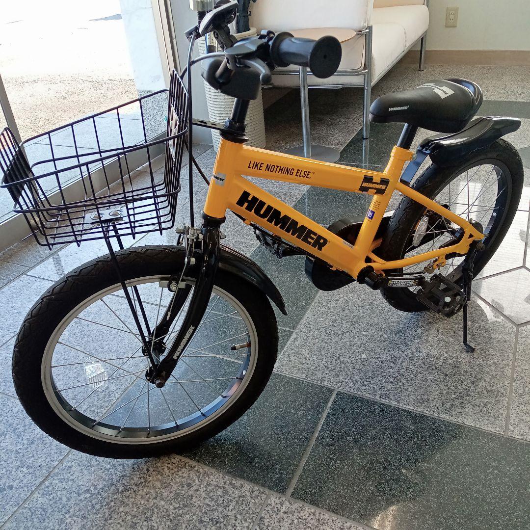 引き取り限定　HUMMER　ハマー　キッズ　子ども用自転車　18インチ　補助輪