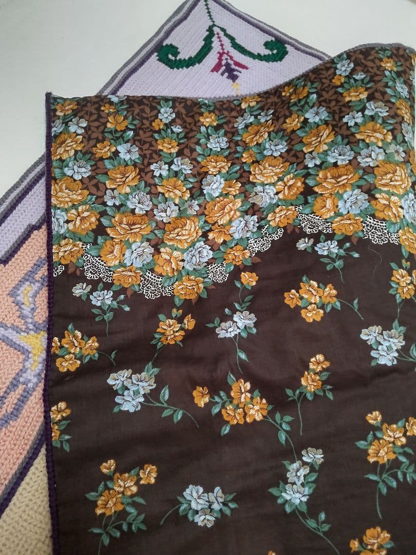 フランスアンティーク 刺繍 壁飾り ハンドステッチ タペストリー ポスター#1