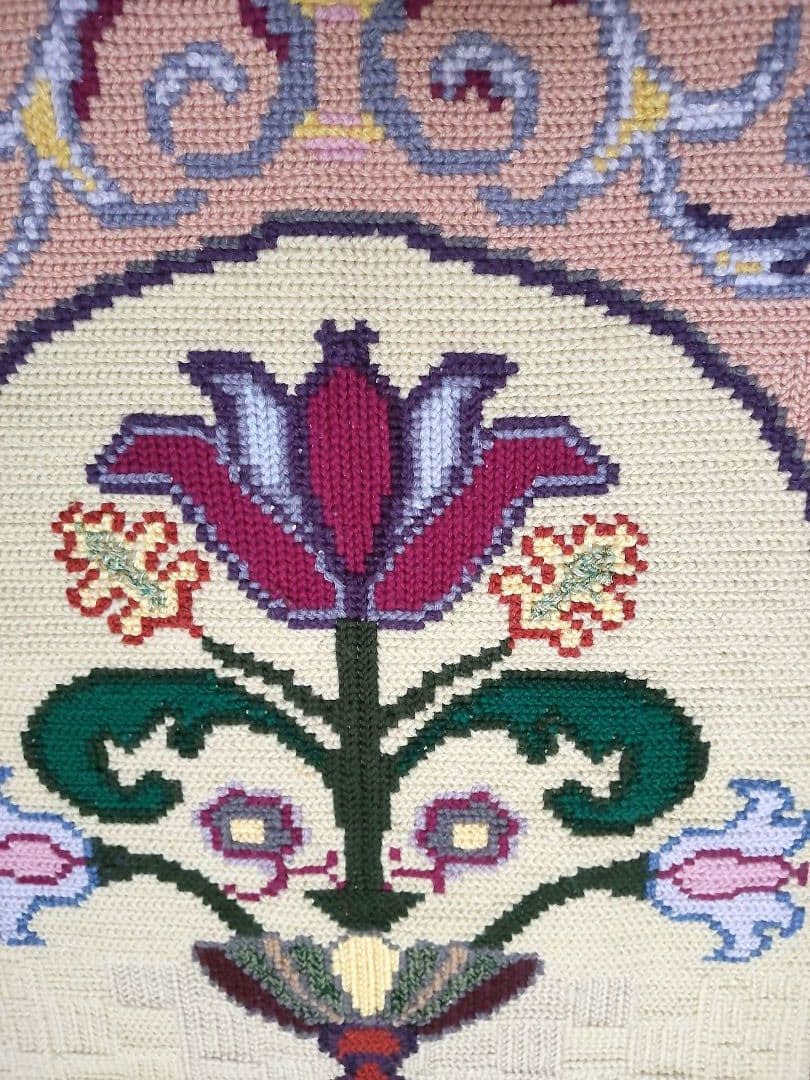 フランスアンティーク 刺繍 壁飾り ハンドステッチ タペストリー ポスター#1