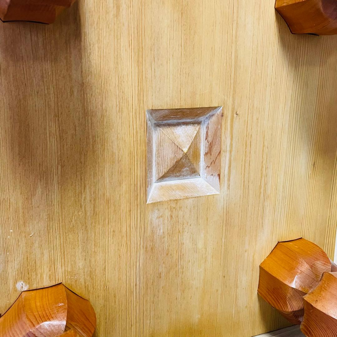 ★美品★ 囲碁 碁盤 天柾 柾目 ヘソ 脚付き 桐製盤覆い