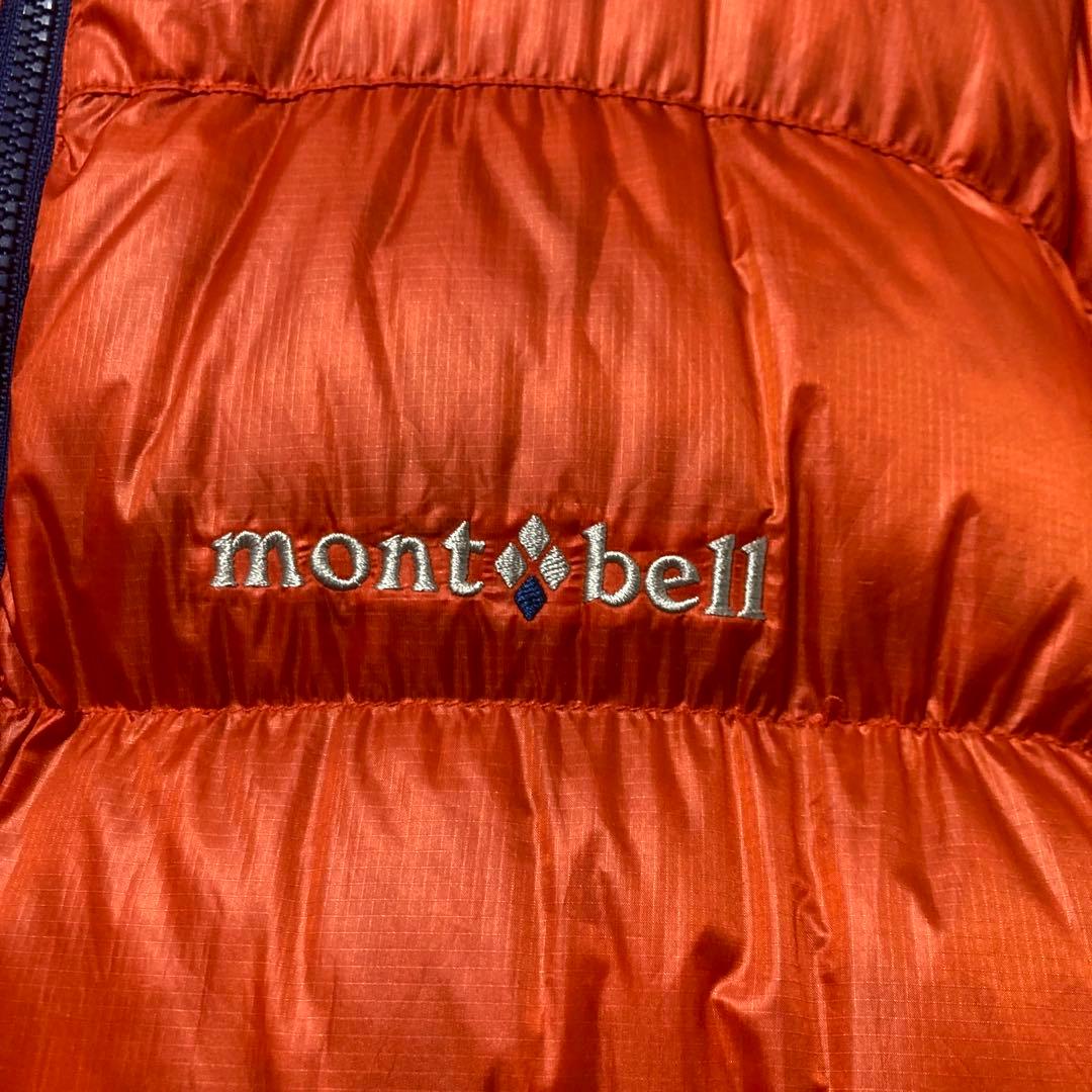 美品　モンベル アルパインダウン ジャケット L オレンジ　1101426