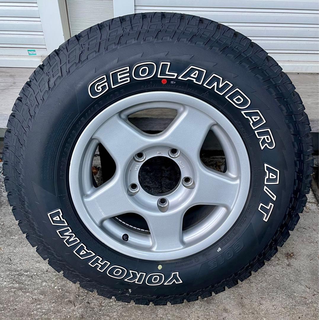 5本 ブラッドレーV ヨコハマ ジオランダー G015 A/T 16ランクル