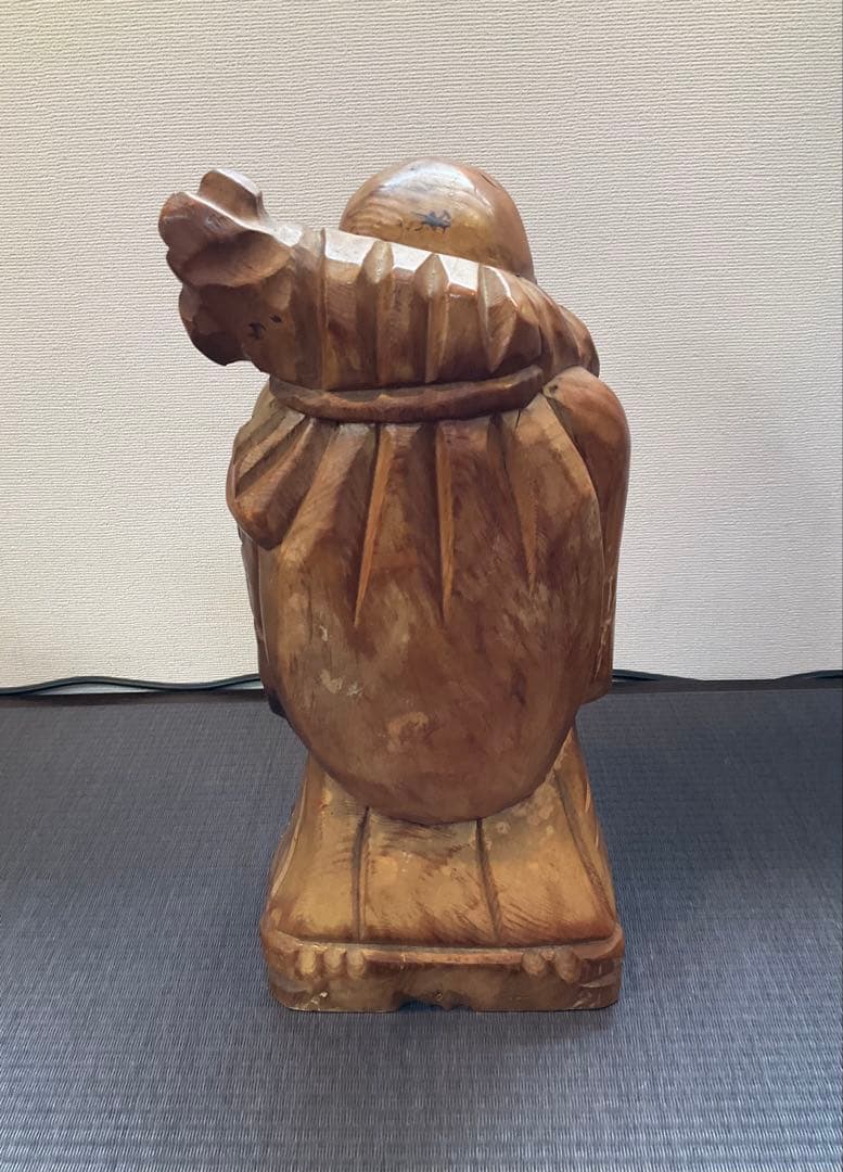 【レトロ】布袋様の一刀彫、こけし　14体【体長　約15㎝〜45㎝】