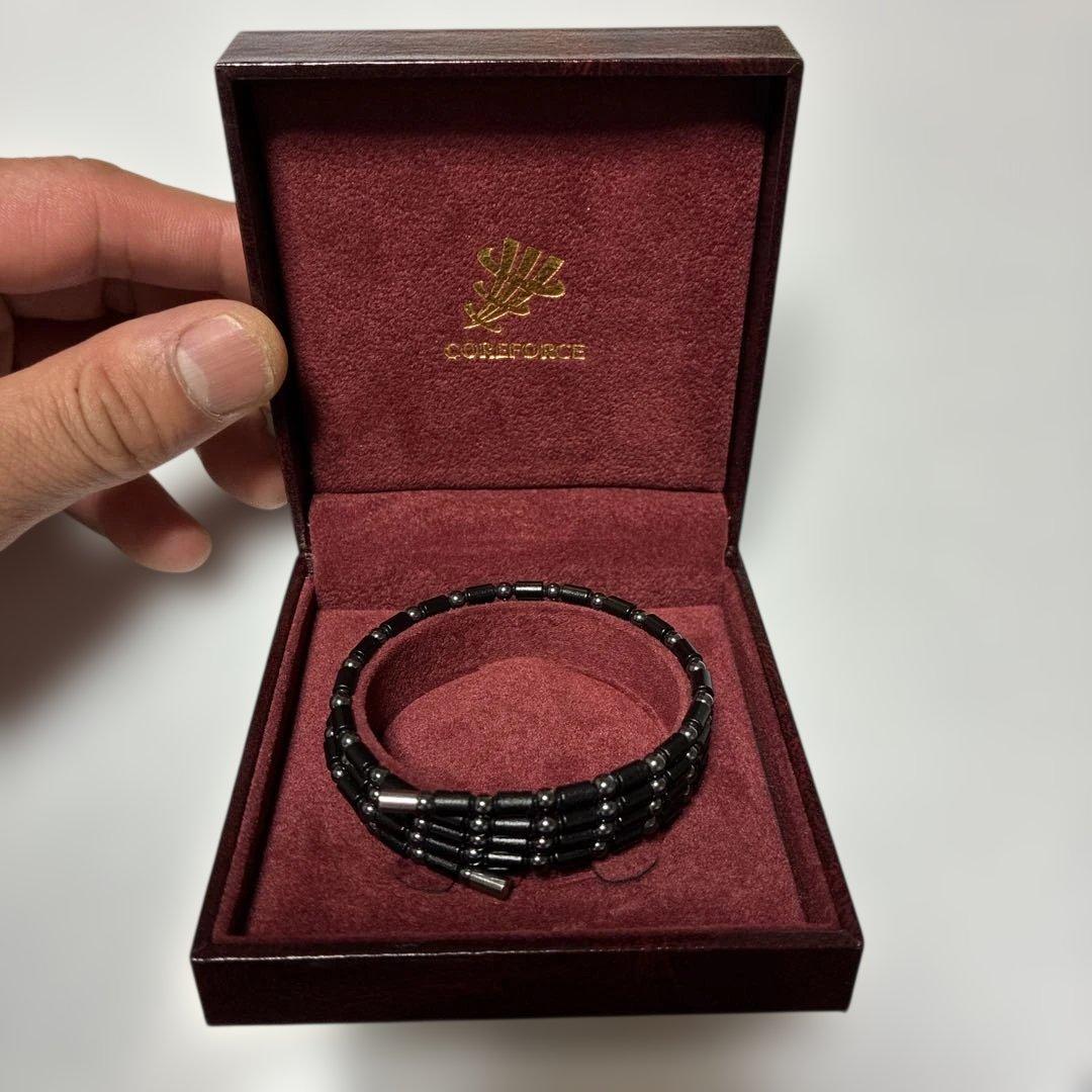 コアフォースループ　ブラックCFL70 ブレスレット　ネックレス　中嶋常幸プロ