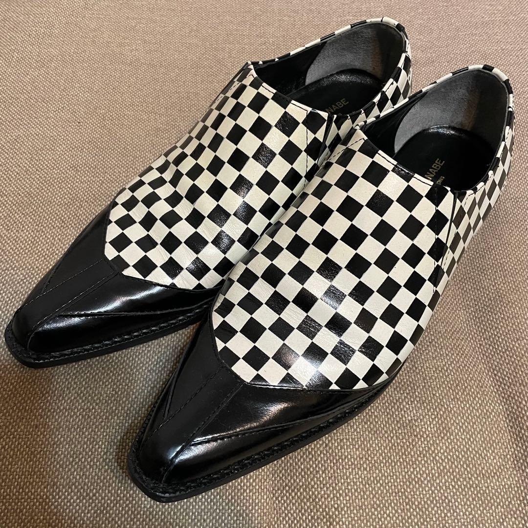 【JUNYA WATANABE】10SS チェック柄シューズ M（24.5㎝）