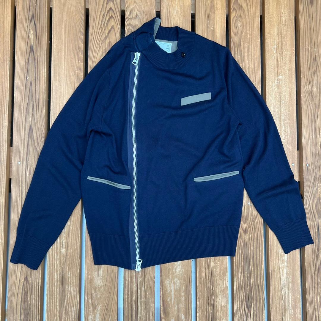 u*n様 SACAI　21AW/Wool Knit Suiting Jacket