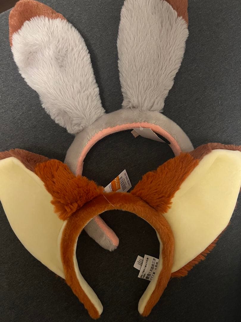 新品タグ付　ズートピア　カチューシャ　香港ディズニー　ニック　ジュディ