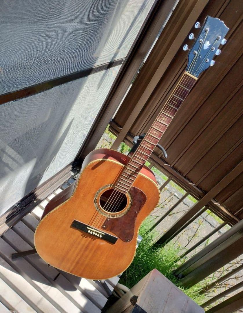 ビンテージ！ L-00タイプ PU付きエレアコ G社ロゴシール２枚付き