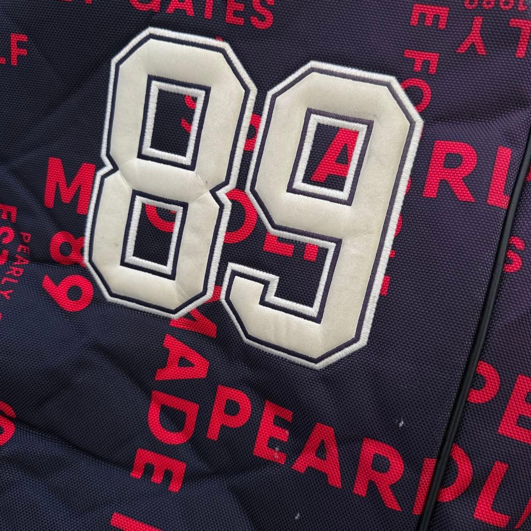 パーリーゲイツ　キャディバッグ　ショルダー式　スタンド式　軽量　ネイビー　白　紺