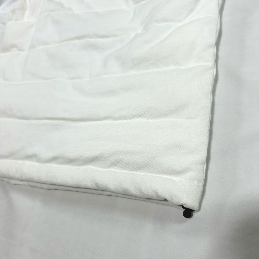 LACOSTE ダウンベスト ホワイト 胸元 刺繍ロゴ S